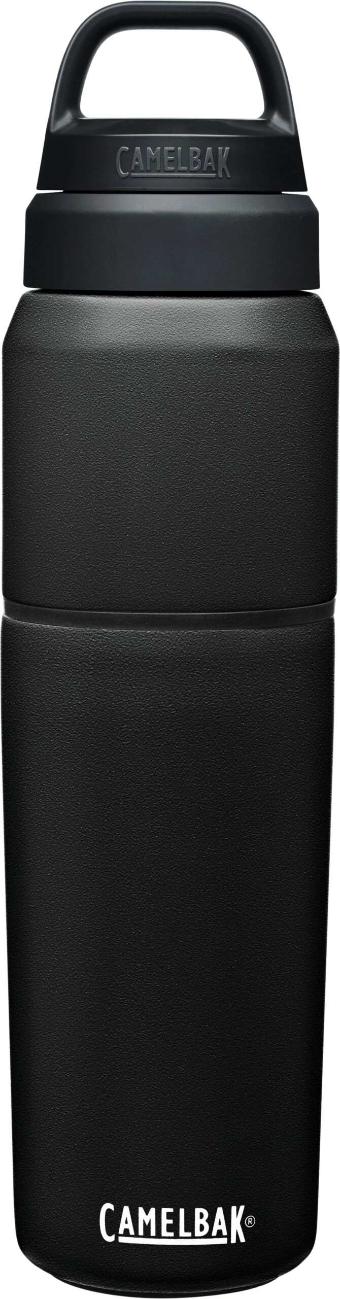 Camelbak MultiBev 22 Oz Bottle / 16 Oz Cup In Black 3 Camelbak MultiBev 22 Oz Bottle / 16 Oz Cup In Black