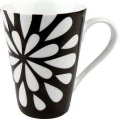 Coffee Series Shop 6 Konitz Black And White 13oz Mug Bloom Design