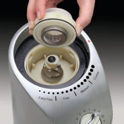 Capresso Infinity Plus Conical Burr Coffee Grinder In Metal -Coffee Series Shop 575.05InfinityPlusBurrHR