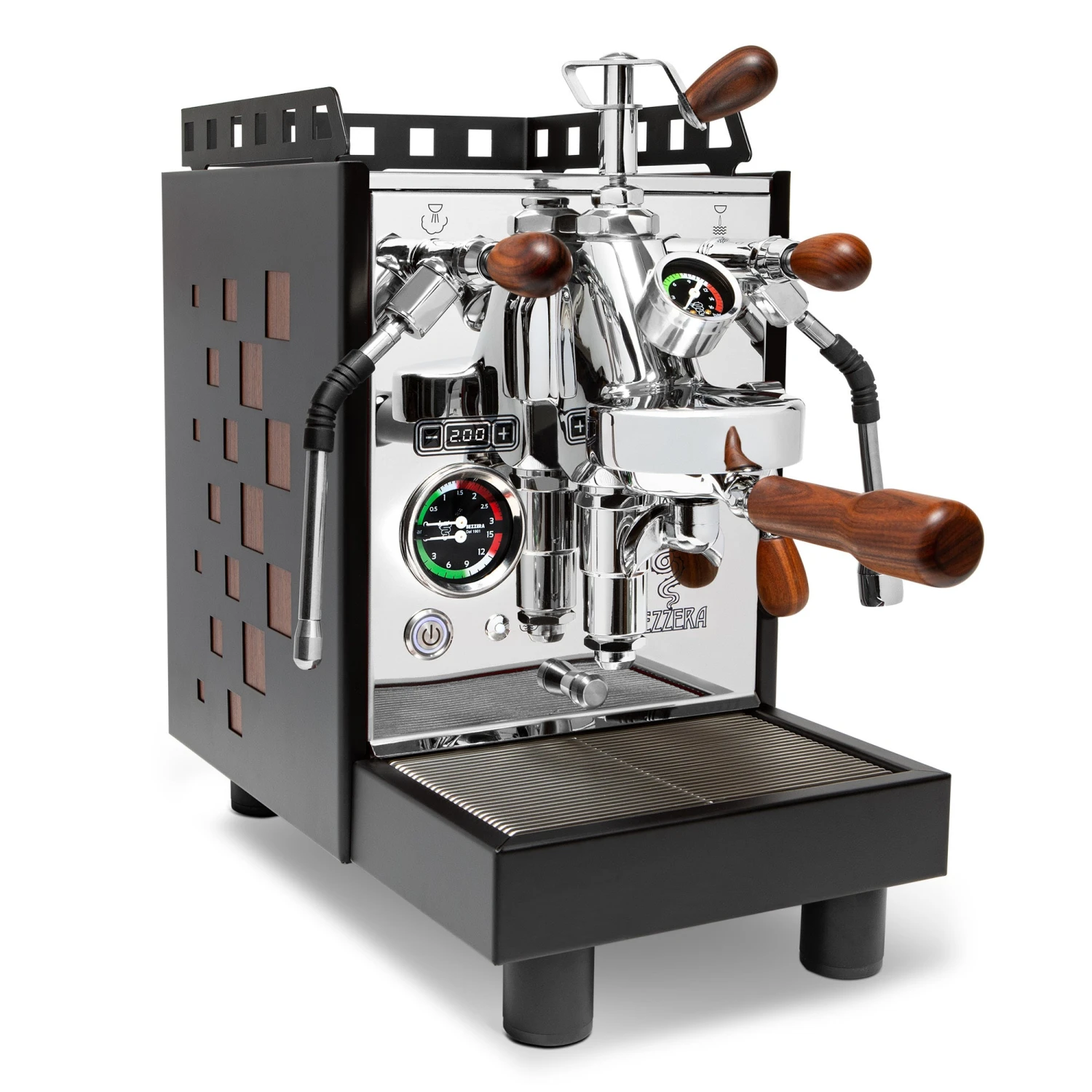 Bezzera Aria PID Espresso Machine With Flow Control - Black With Rosewood 3 Bezzera Aria PID Espresso Machine With Flow Control - Black With Rosewood
