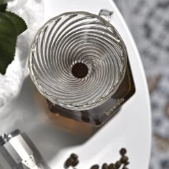 Brewista Tornado Duo Double Wall Glass Dripper -Coffee Series Shop Brewistatornadodripperontablewithgrinder 1800x1800 7cd2b896 3c47 4c80 9316 969381c94d02