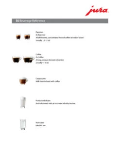 JURA E6 Automatic Espresso Machine - PRE 2023 11 JURA E6 Automatic Espresso Machine - PRE 2023 -Coffee Series Shop E6 Beverage Ref b7434bc6 10c5 4173 8195 c4ebfb2cc86b