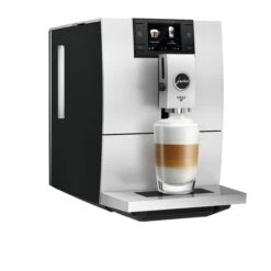 JURA ENA 8 Espresso Machine - Black -Coffee Series Shop ENA 8 Metropolitan Black angle latte macchiato