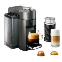Nespresso Vertuo Espresso Machine By DeLonghi With Aeroccino - Titan