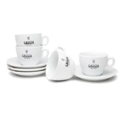 Gaggia Set Of 4 Cappuccino Cups