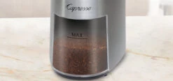 Capresso Infinity Plus Conical Burr Coffee Grinder In Metal -Coffee Series Shop GroundsBin Grid4 a82c82a4 ef95 404a 93b4 03dd1ac1bdca