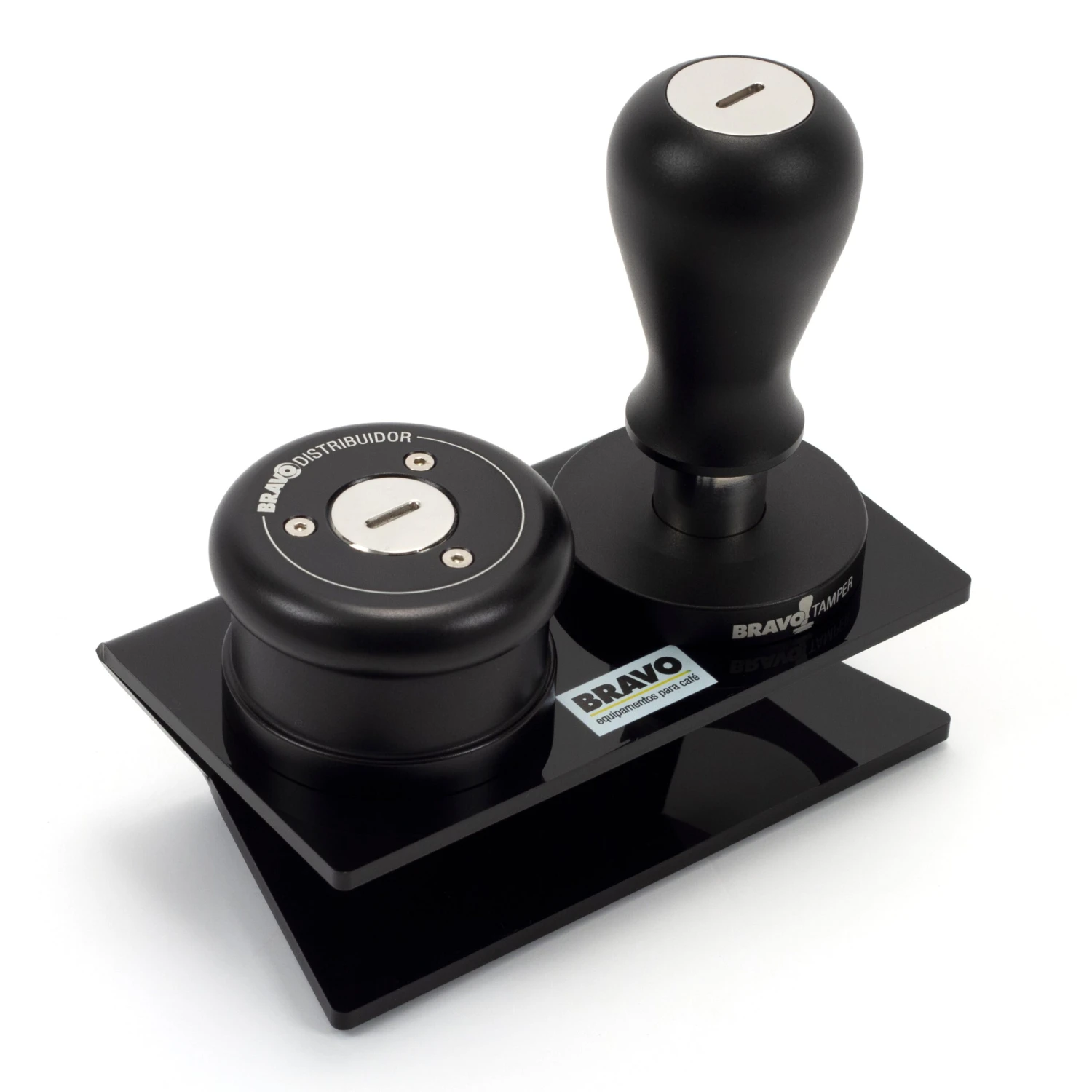 Bravo Acrylic Tamper And Distributor Stand - Black 4 Bravo Acrylic Tamper And Distributor Stand - Black - Image 2