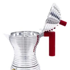 Illy Alessi Pulcina 3 Cup Moka Pot - Red -Coffee Series Shop IMG 5856
