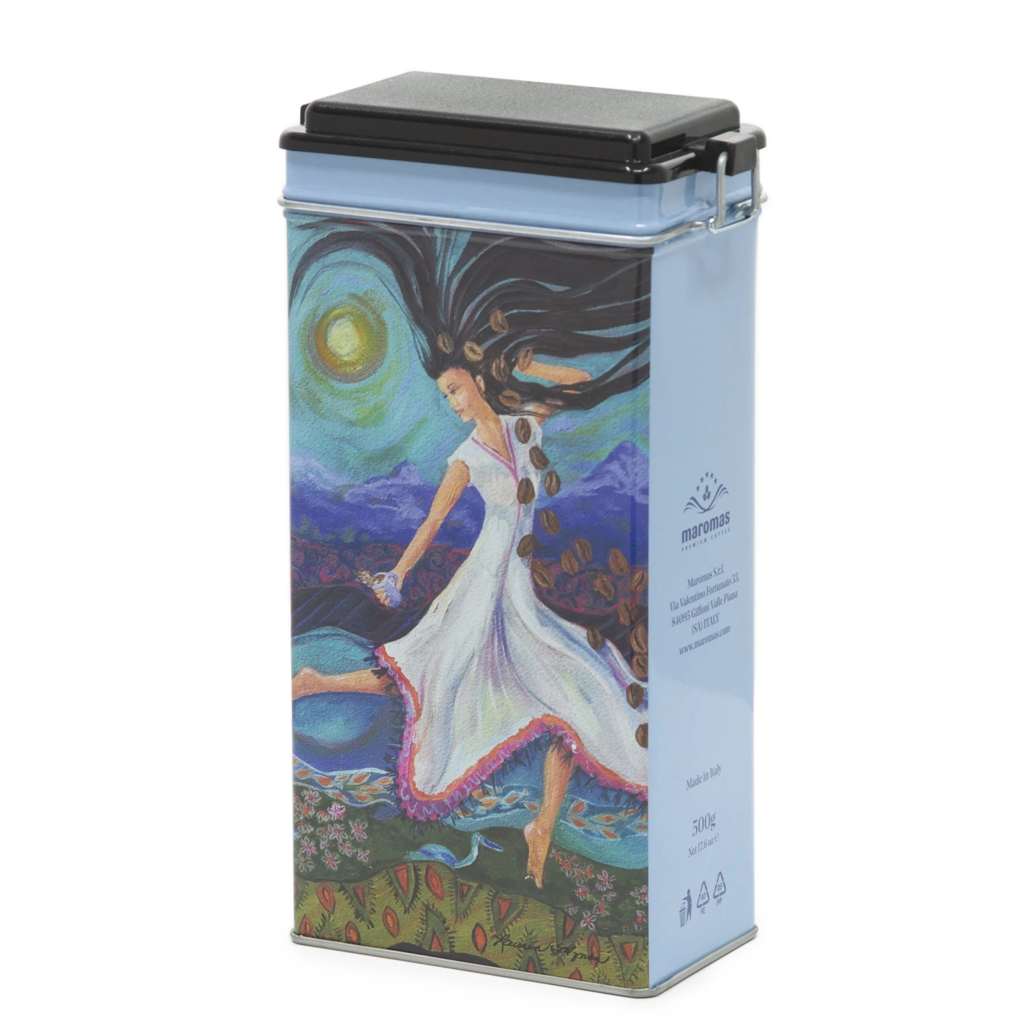 Lauren Salzman Art - Coffee Dance Storage Tin 3 Lauren Salzman Art - Coffee Dance Storage Tin
