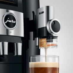 JURA J8 Super-Automatic Espresso Machine - Piano Black -Coffee Series Shop J8 emo det PB SweetFoam PFFF en