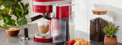 KitchenAid® Automatic Milk Frother Attachment - Empire Red -Coffee Series Shop KitchenaidMilkFrotherEmpireRedBanner