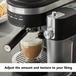 KitchenAid® Automatic Milk Frother Attachment - Onyx Black -Coffee Series Shop KitchenaidMilkFrotherLifestyle2