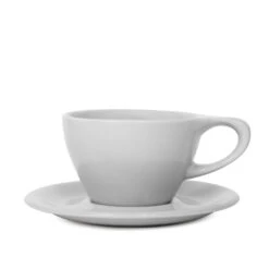 NotNeutral Small Latte Cup And Saucer - Light Gray