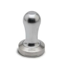 Lelit 58.55mm Flat Espresso Tamper - Aluminum -Coffee Series Shop LelitAluminumTamper58mmAngledAlt
