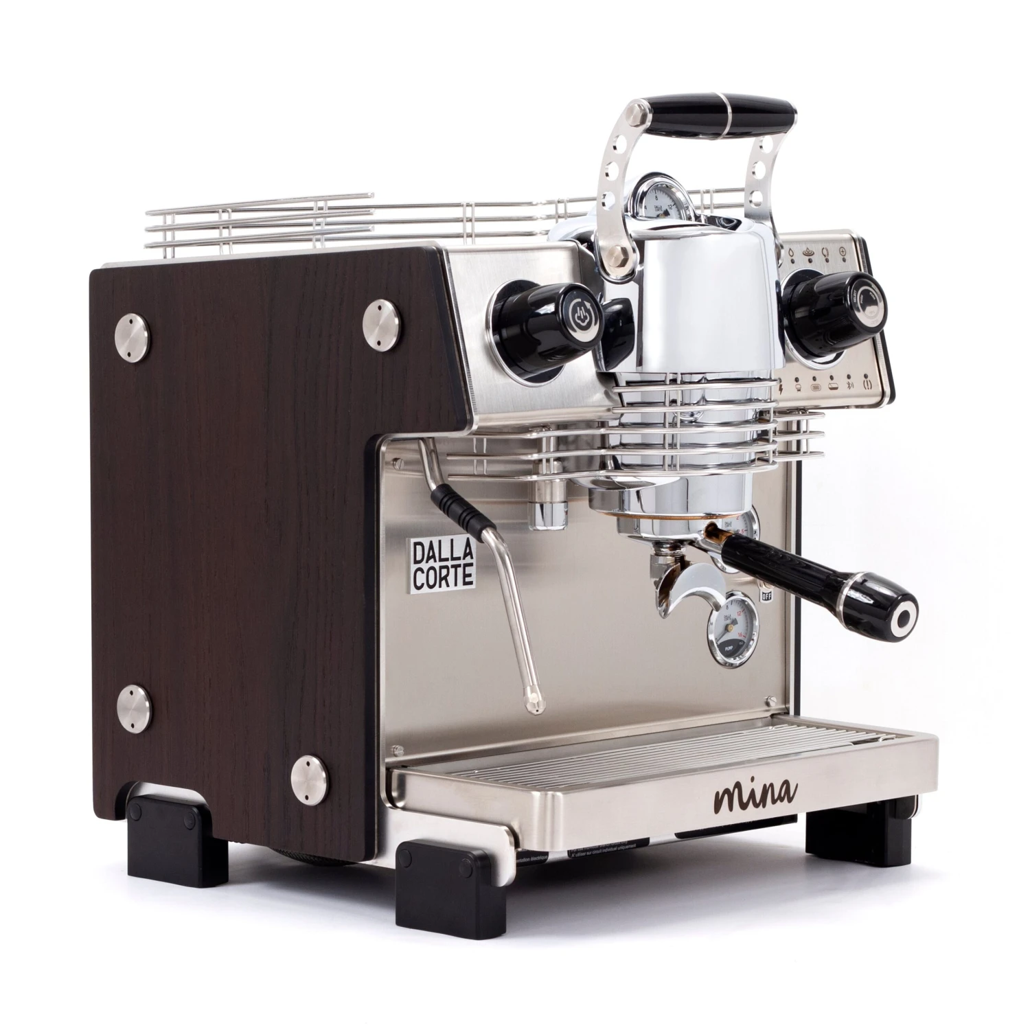 Dalla Corte Mina Espresso Machine (110v) - Dark Oak 3 Dalla Corte Mina Espresso Machine (110v) - Dark Oak