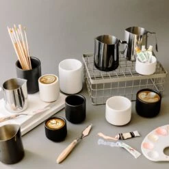 Fellow Eddy Steaming Pitcher 12oz - Polished Steel -Coffee Series Shop MontyEddyxLatteArt FullLineUp PSD 2 82c14dd7 8ae0 4b28 a325 130aaa3027b6