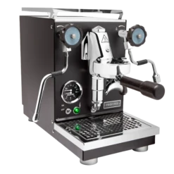 Profitec Pro 400 Espresso Machine In Matte Black With Blackened Oak