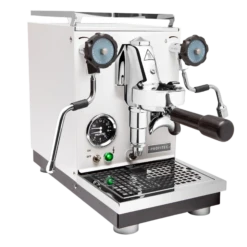 Profitec Pro 400 Espresso Machine In Matte White With Blackened Oak