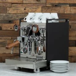 Rocket Espresso 6 Piece Flat White Cup And Saucer Set - White -Coffee Series Shop REFLATCUP6PCWHT 043REFLATCUP6PCWHT 0433