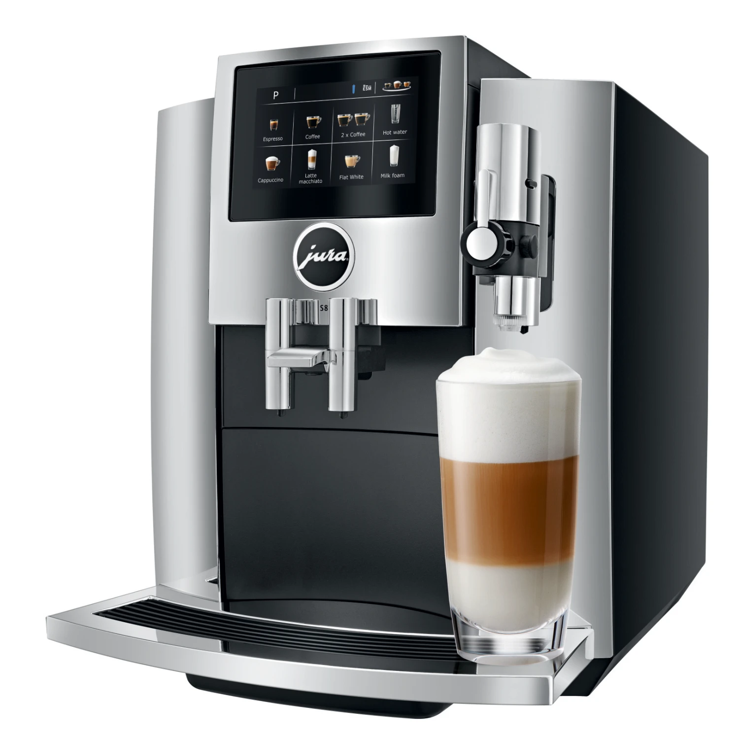 Refurbished JURA S8 Chrome Espresso Machine 3 Refurbished JURA S8 Chrome Espresso Machine
