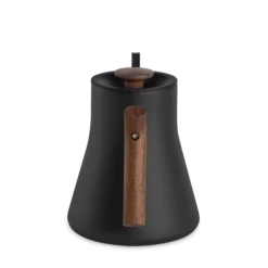 Fellow Stagg EKG Pro 0.9L Pour Over Kettle - Matte Black With Walnut Accents -Coffee Series Shop StaggEKGPro MatteBlackWalnut HandleFacing 2