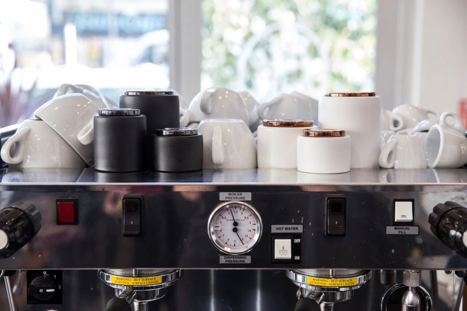 Fellow Monty 3oz Demitasse Cup Set - Matte White 4 Fellow Monty 3oz Demitasse Cup Set - Matte White - Image 2