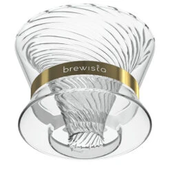 Brewista Tornado Duo Double Wall Glass Dripper -Coffee Series Shop Tornado AngledDown