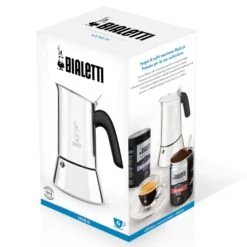 Bialetti Venus 6-Cup Stainless Steel Moka Pot -Coffee Series Shop Venus BoxFront