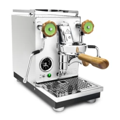 Profitec Pro 400 Espresso Machine In Matte White With Olive Wood -Coffee Series Shop White Olive Green