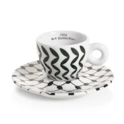 Illy Mona Hatoum Set Of 2 Espresso Cups And Saucers -Coffee Series Shop blackcup