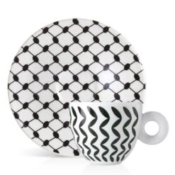 Illy Mona Hatoum Set Of 2 Cappuccino Cups And Saucers -Coffee Series Shop blackcup2 9902e7e6 9149 4bf8 84bf eea188d3842e