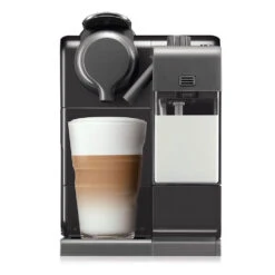 DeLonghi Nespresso Lattissima Touch Espresso Machine In Black 9 DeLonghi Nespresso Lattissima Touch Espresso Machine In Black -Coffee Series Shop lattissimatouch 560b black front milk