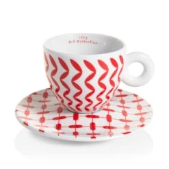 Illy Mona Hatoum Set Of 2 Cappuccino Cups And Saucers -Coffee Series Shop redcup 87b8846c 8d08 4fe1 a280 938a82f546b1